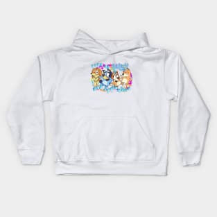 I Run on Bluey and Apple Juice Kids Hoodie